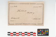 Etikett zu Keramikschale (NHMW-PRAE-003413)